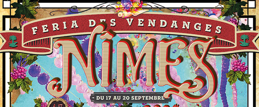 L’affiche de Nîmes pour la Féria des vendanges 2020