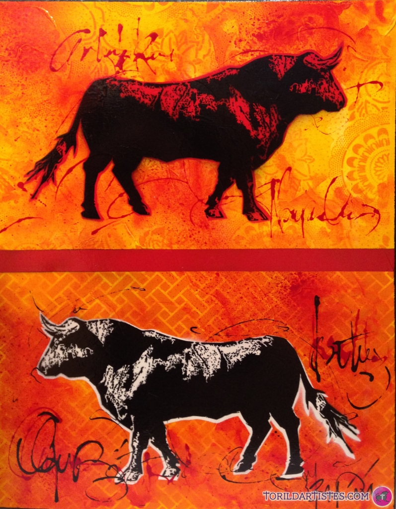 Toro 1, 45x60 cm, Prix : 300€